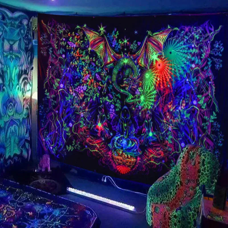 Glow Cosmic Tapestries - Sorceress Sanctuary 01 / 95 * 73cm Short Plush-01 / 150 * 150cm Short Plush-01 / 230*180cm Short Plush-01 / 95 * 73cm brushed cloth-01 / 150 * 100cm brushed cloth
