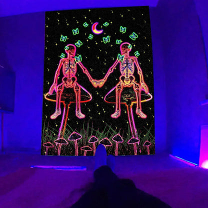Glow Cosmic Tapestries - Sorceress Sanctuary 01 / 95 * 73cm Short Plush-01 / 150 * 150cm Short Plush-01 / 230*180cm Short Plush-01 / 95 * 73cm brushed cloth-01 / 150 * 100cm brushed cloth