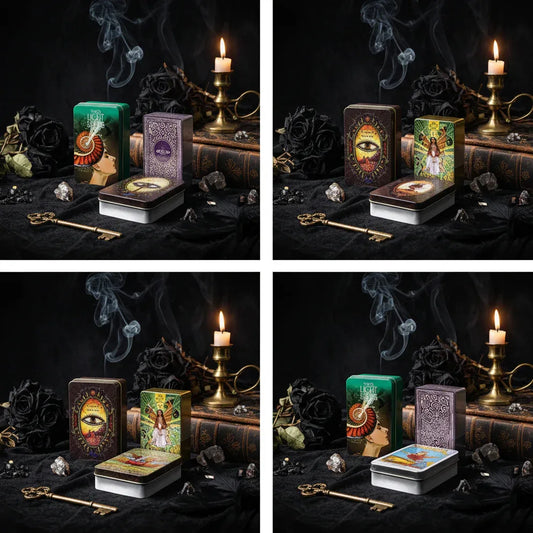 Gold Tarot Cards - Sorceress Sanctuary 1-2-3 bronzing process upgrade-4 Bronzing process upgrade