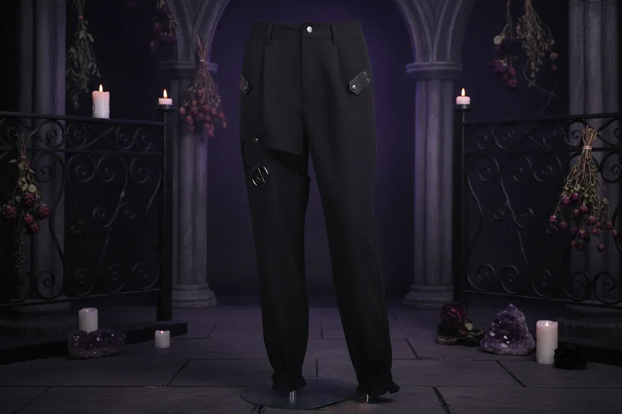 Goth Track Pants - Sorceress Sanctuary Black / L-Black / M-Black / S