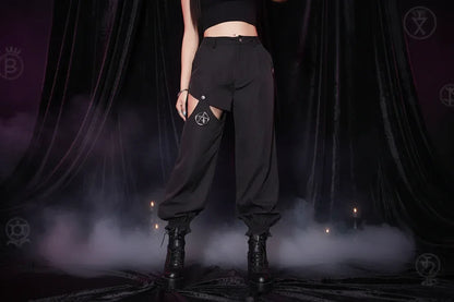 Goth Track Pants - Sorceress Sanctuary Black / L-Black / M-Black / S