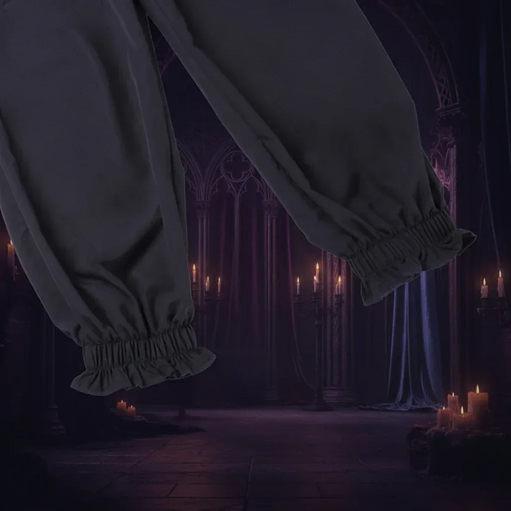 Goth Track Pants - Sorceress Sanctuary Black / L-Black / M-Black / S
