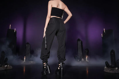 Goth Track Pants - Sorceress Sanctuary Black / L-Black / M-Black / S
