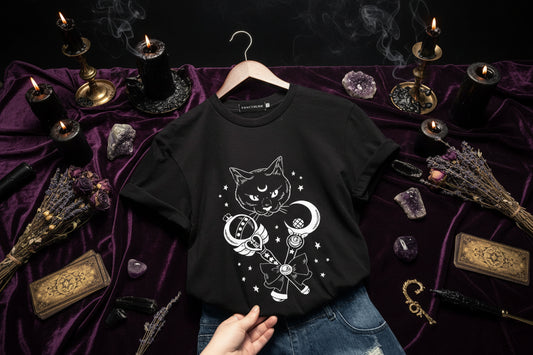 Gothic Bat Shirt - Sorceress Sanctuary Black / S-Black / M-Black / L-Black / XL-Black / XXL