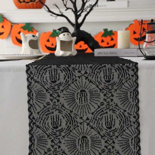Gothic Lace Tablecloth - Sorceress Sanctuary Spider / 30×45cm-Spider / 30×60cm-Spider / 30×100cm-Spider / 30×150cm-Spider / 30×180cm