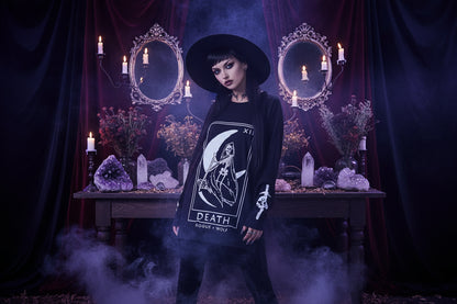Gothic Moon Sweater - Sorceress Sanctuary Black / XS-Black / S-Black / M-Black / L-Black / XL