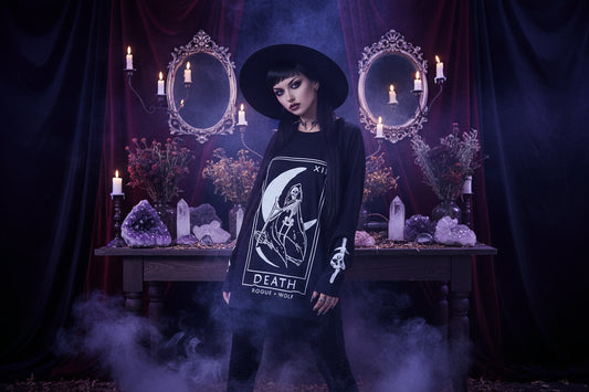 Gothic Moon Sweater - Sorceress Sanctuary Black / XS-Black / S-Black / M-Black / L-Black / XL