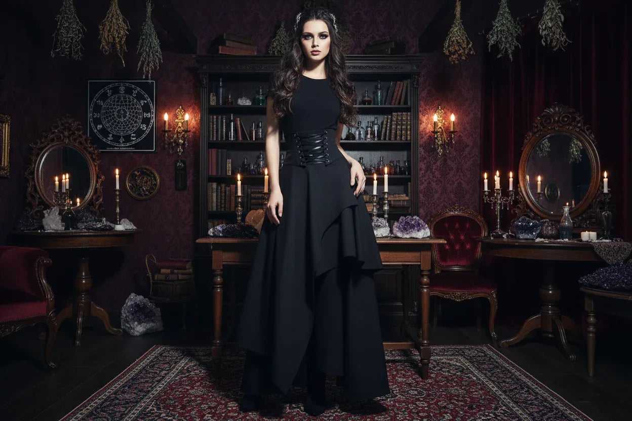 Gothic Skirt - Sorceress Sanctuary Black / S-Black / M-Black / L-Black / XL-Black / 2XL
