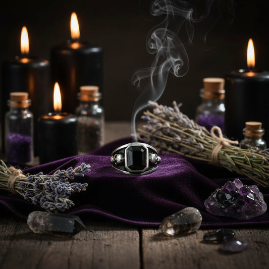 Minimalist Skull Spider Ring - Halloween Collection Sorceress Sanctuary