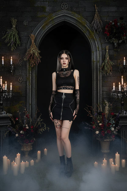 Gothic Vest Set - Sorceress Sanctuary Black / L-Black / M-Black / S