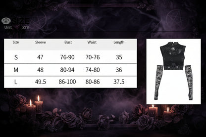 Gothic Vest Set - Sorceress Sanctuary Black / L-Black / M-Black / S
