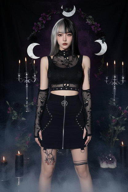 Gothic Vest Set - Sorceress Sanctuary Black / L-Black / M-Black / S