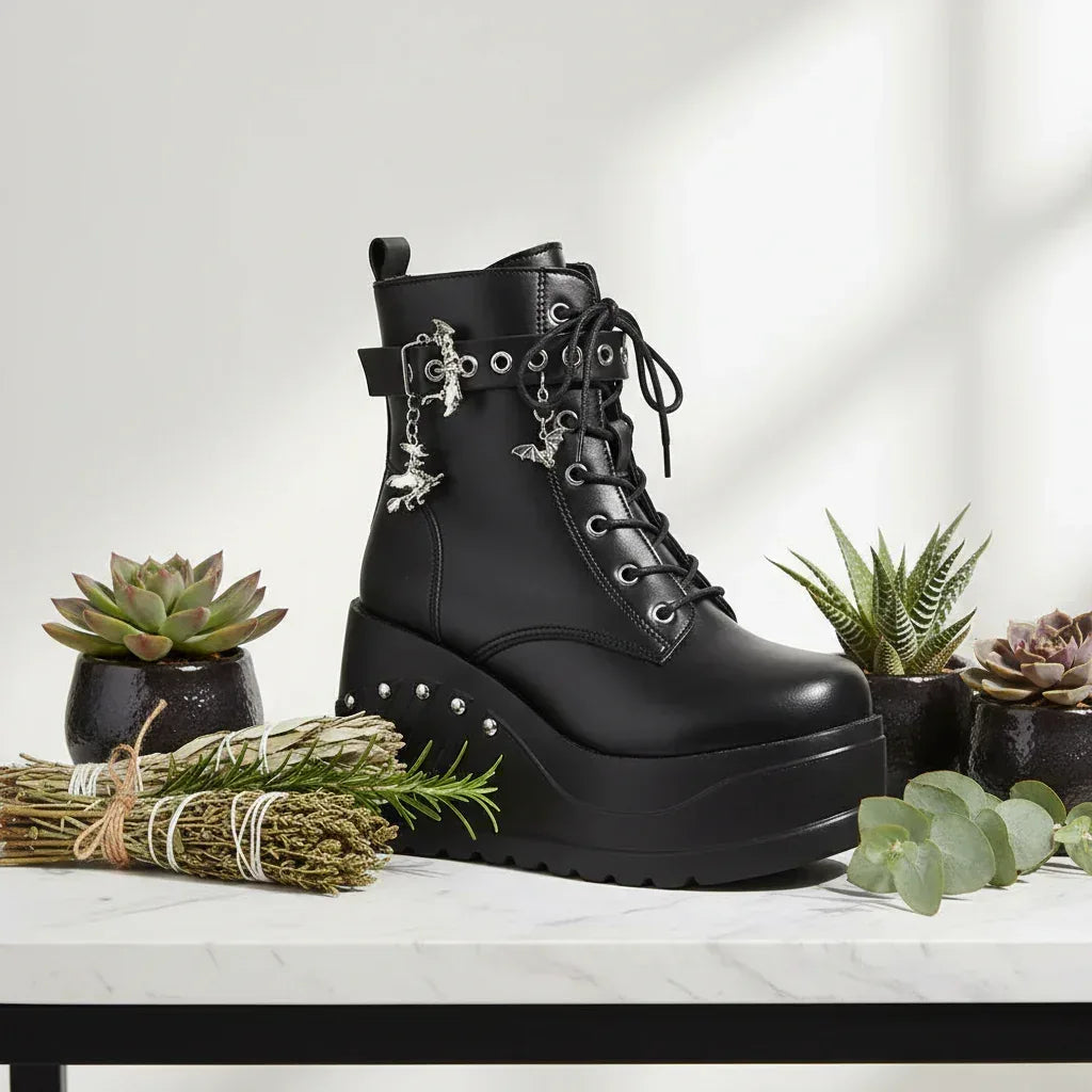 Gothic Witch Boots - Sorceress Sanctuary 35-36-37-38-39