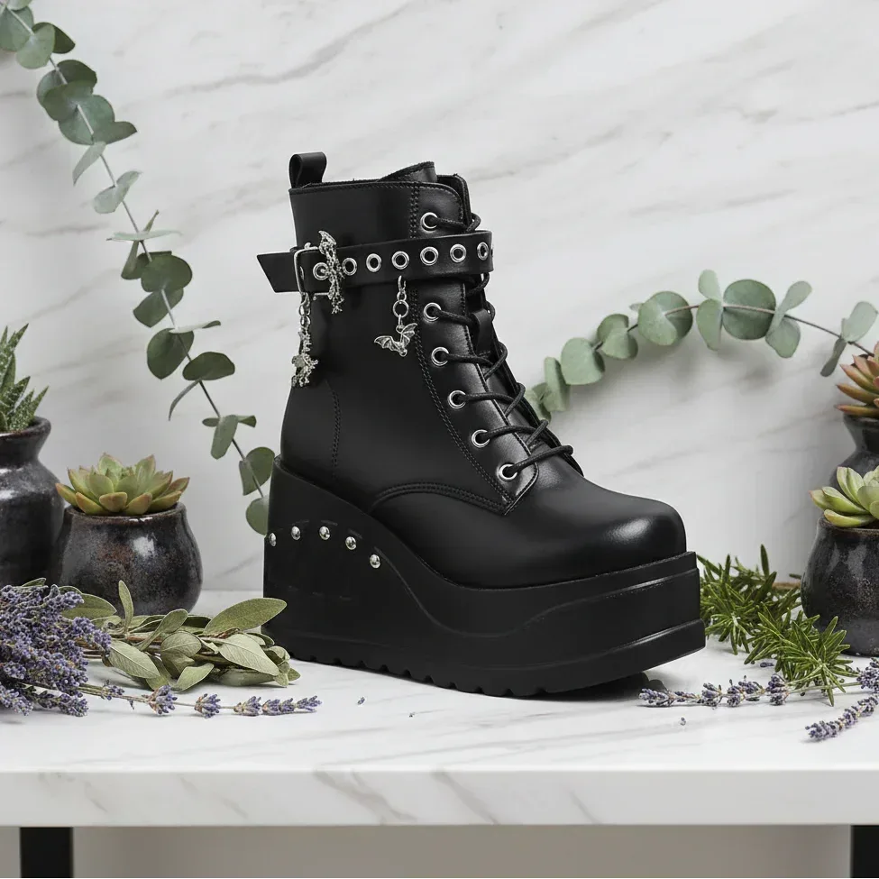 Gothic Witch Boots - Sorceress Sanctuary 35-36-37-38-39