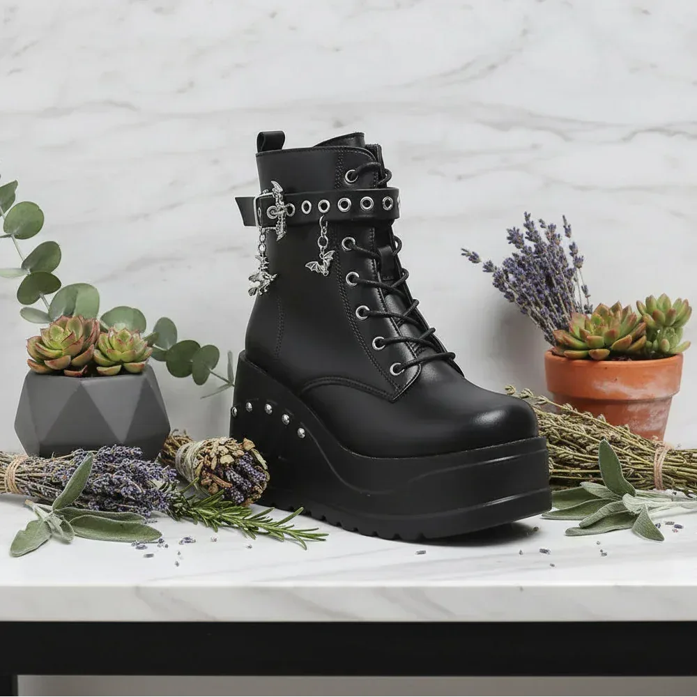 Gothic Witch Boots - Sorceress Sanctuary 35-36-37-38-39