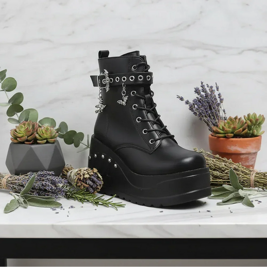 Gothic Witch Boots - Sorceress Sanctuary 35-36-37-38-39