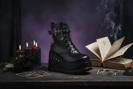 Gothic Witch Boots - Sorceress Sanctuary 35-36-37-38-39