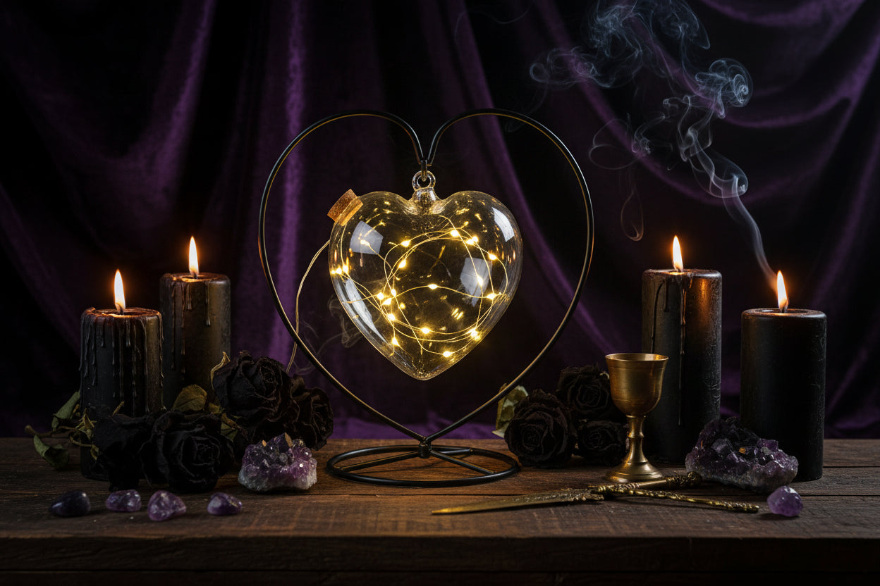 Gypsophila Wishing Bottle - Sorceress Sanctuary No5 battery / Moon love-No5 battery / Heart love-Button / Heart love-No5 battery / Semicircular-Button / Heart frame