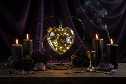 Gypsophila Wishing Bottle - Sorceress Sanctuary No5 battery / Moon love-No5 battery / Heart love-Button / Heart love-No5 battery / Semicircular-Button / Heart frame