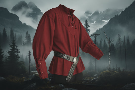 Medieval Stand Collar Shirt
