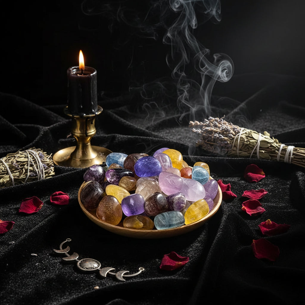 Polished Crystal Stones for Decoration and Aromatherapy Sorceress Sanctuary
