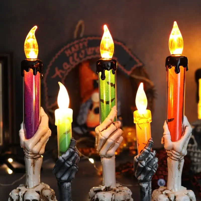 Skull Hand Candle Lamp