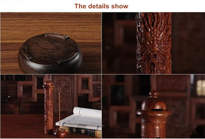 Ebony Dragon Incense Cylinder
