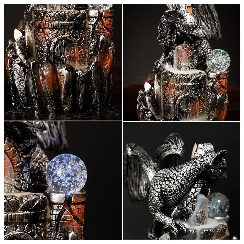 LED Dragon Incense Burner