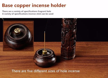 Ebony Dragon Incense Cylinder