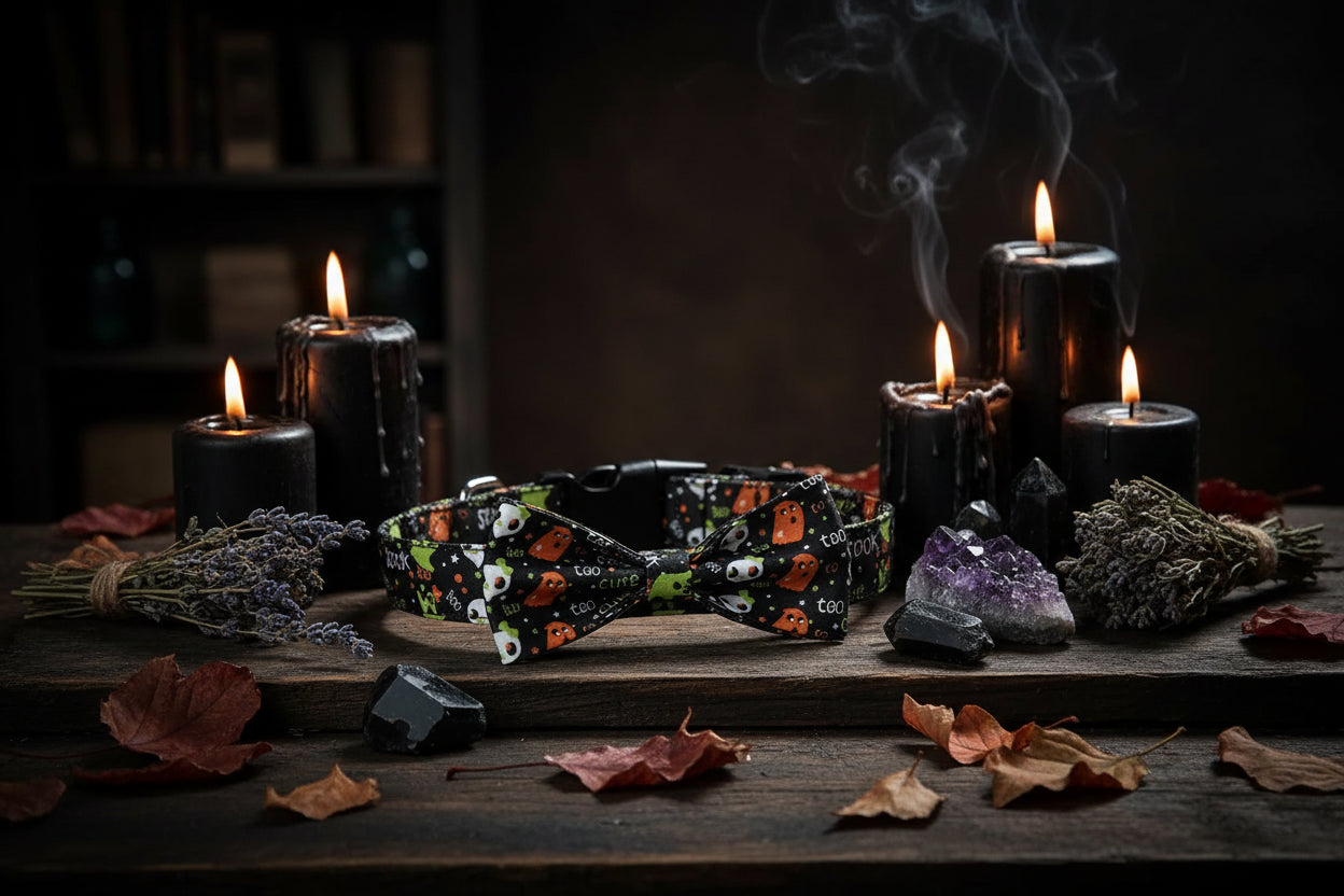 Halloween Pet Collars - Sorceress Sanctuary Black / M-White / S-Black / S-Purple / S-Black / L