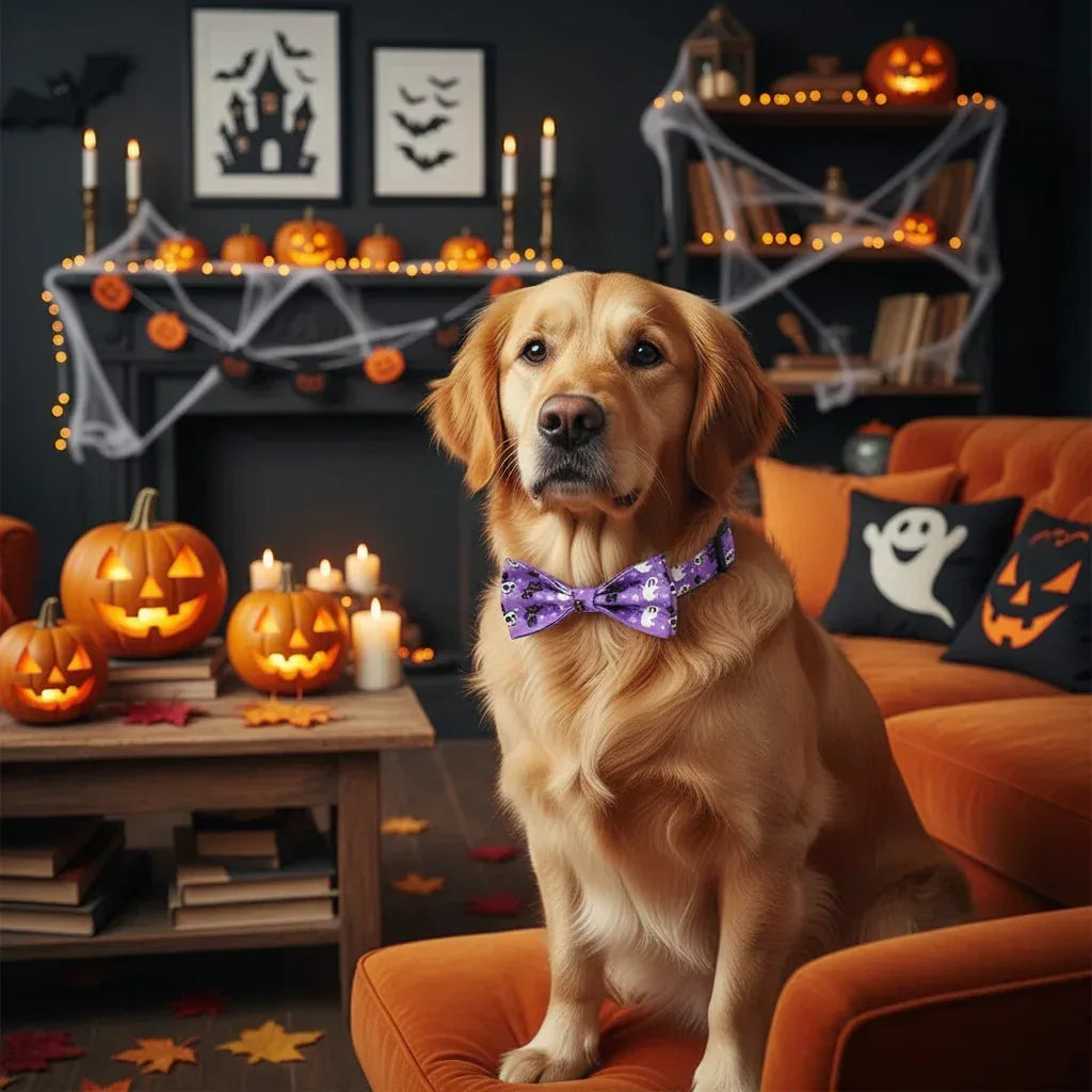 Halloween Pet Collars - Sorceress Sanctuary Black / M-White / S-Black / S-Purple / S-Black / L