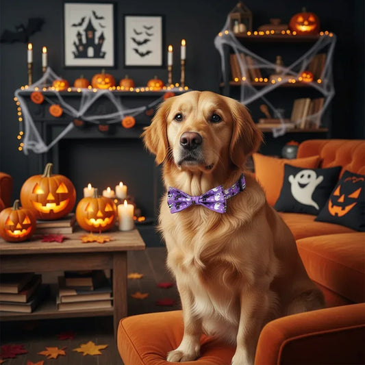 Halloween Pet Collars - Sorceress Sanctuary Black / M-White / S-Black / S-Purple / S-Black / L