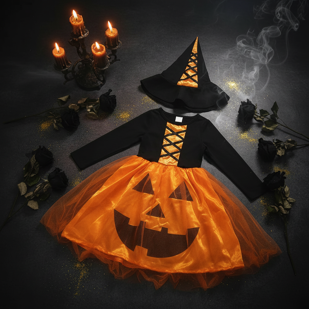 Halloween Pumpkin Costume - Sorceress Sanctuary Pumpkin skirt / L-Pumpkin skirt / M-Pumpkin skirt / S