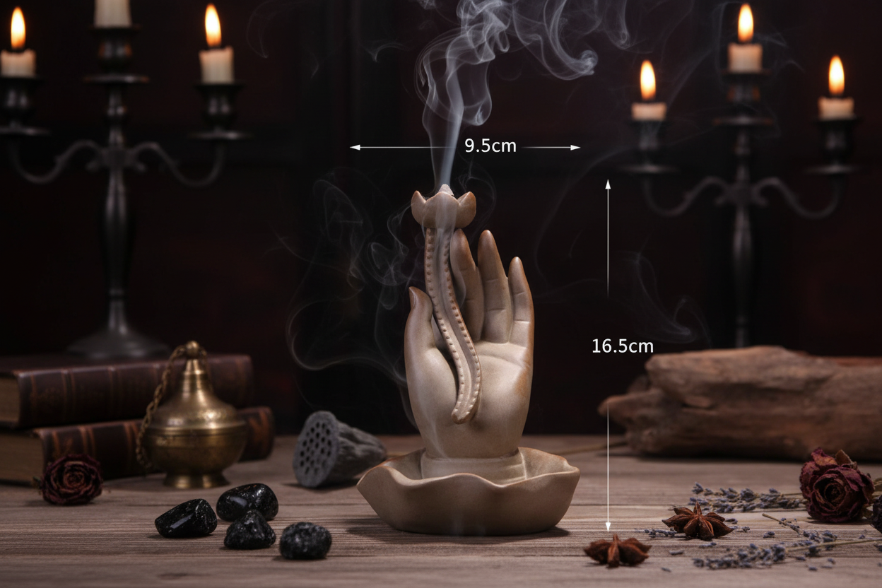 Hand Incense Burner - Sorceress Sanctuary Fingered citron