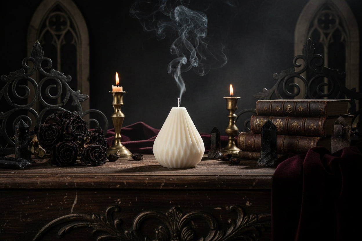 Handmade Geometric Candles - Sorceress Sanctuary Kink Candle-Diamond Cube-Ball-Cactus-Conical