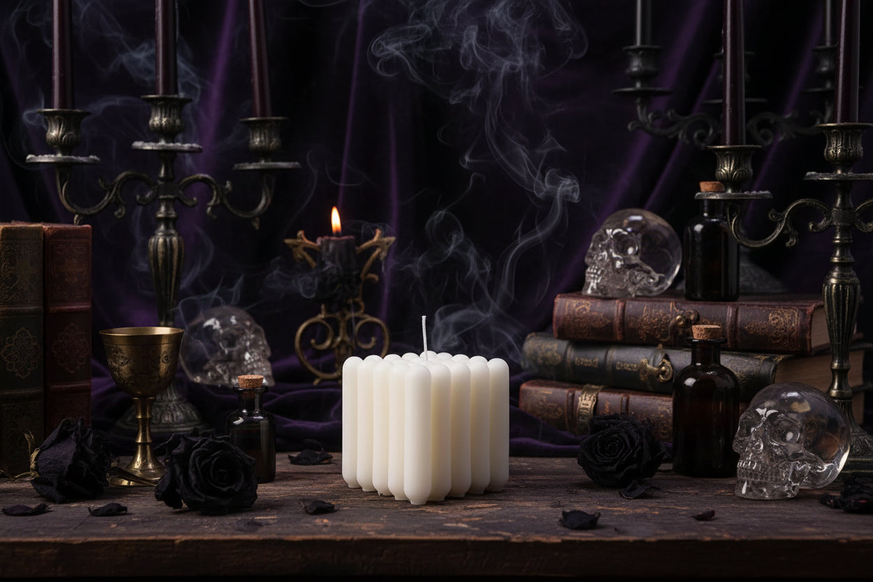 Handmade Geometric Candles - Sorceress Sanctuary Kink Candle-Diamond Cube-Ball-Cactus-Conical