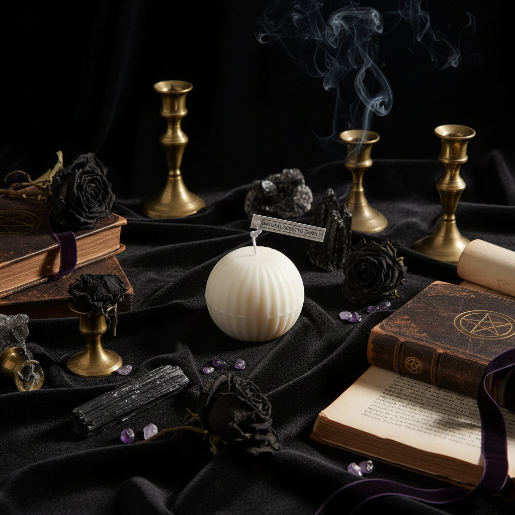 Handmade Geometric Candles - Sorceress Sanctuary Kink Candle-Diamond Cube-Ball-Cactus-Conical