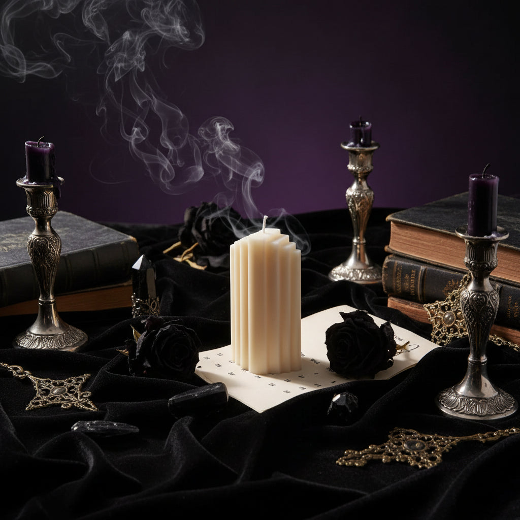Handmade Geometric Candles - Sorceress Sanctuary Kink Candle-Diamond Cube-Ball-Cactus-Conical