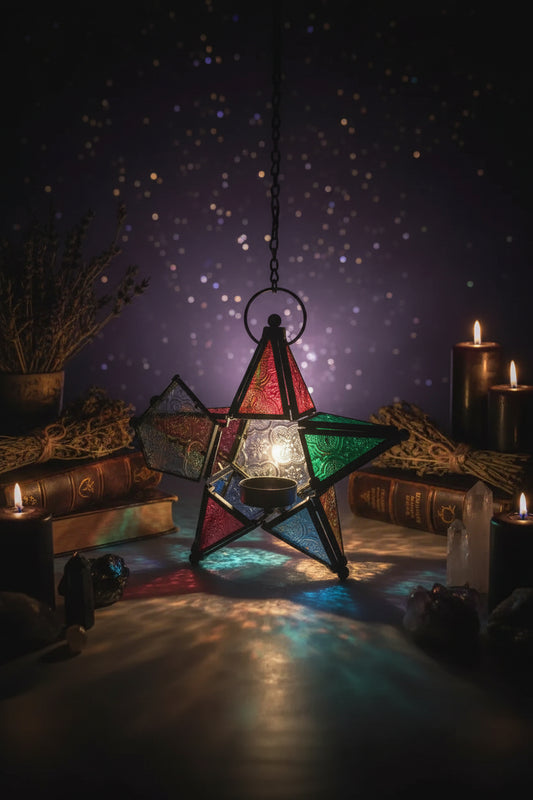 Hanging Star Lamp - Sorceress Sanctuary Red-Five color