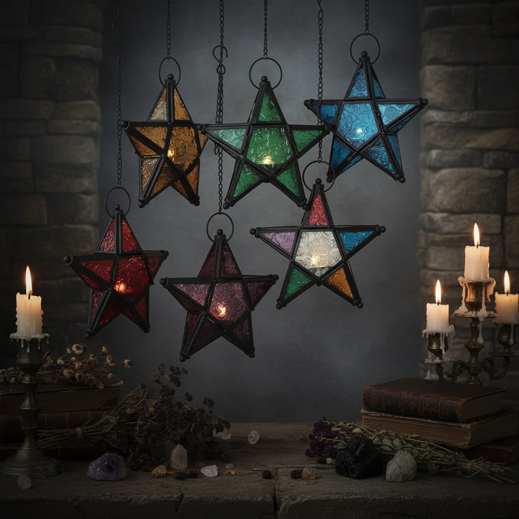 Hanging Star Lamp - Sorceress Sanctuary Red-Five color