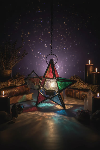 Hanging Star Lamp - Sorceress Sanctuary Red-Five color