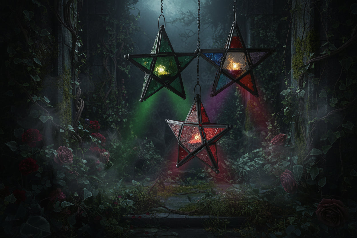 Hanging Star Lamp - Sorceress Sanctuary Red-Five color