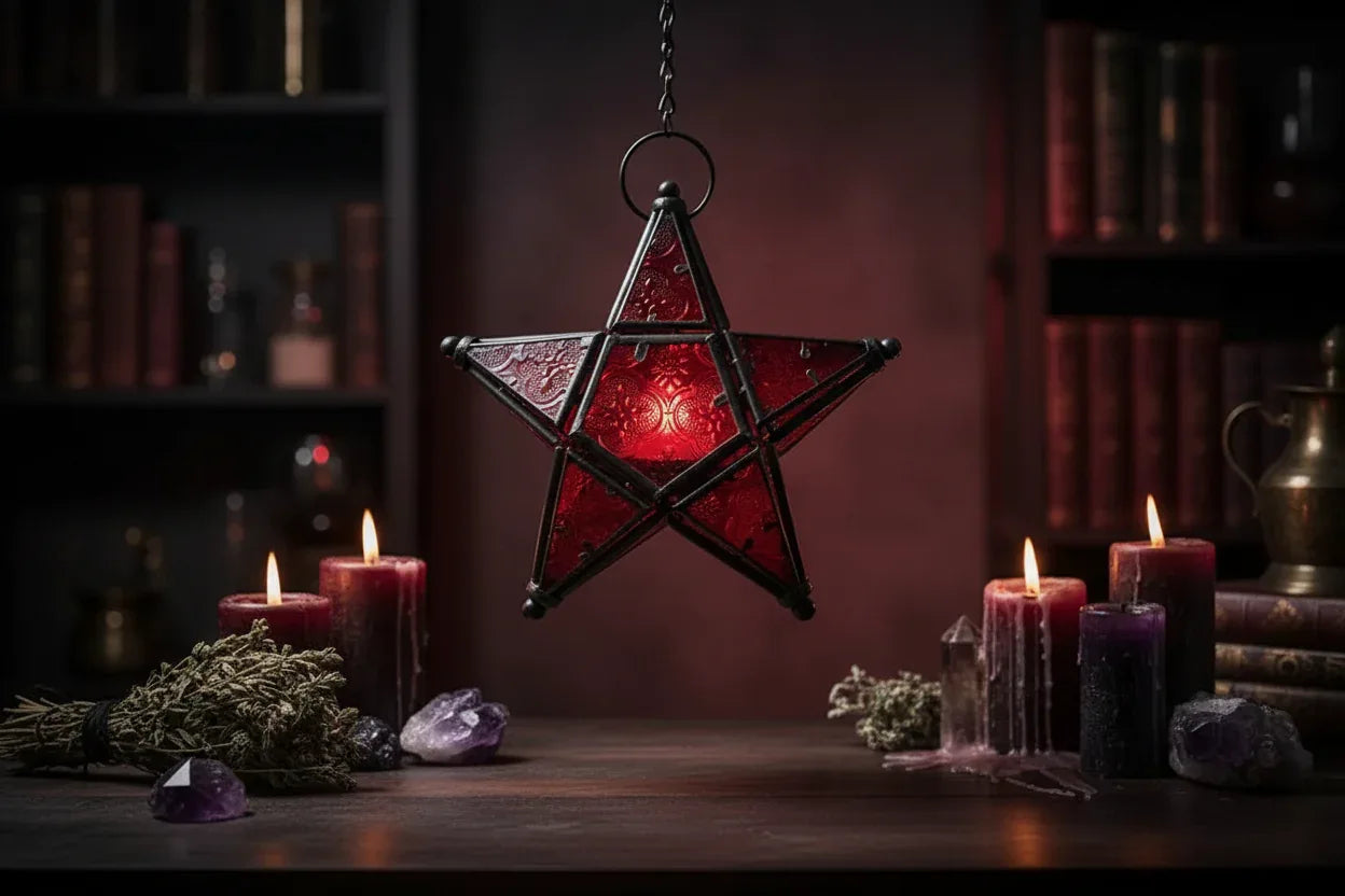 Hanging Star Lamp - Sorceress Sanctuary Red-Five color