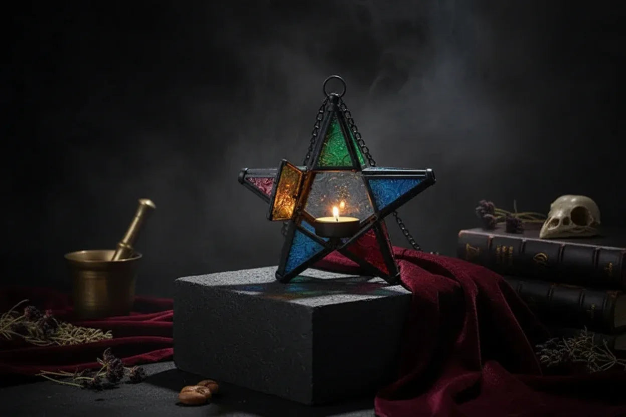 Hanging Star Lamp - Sorceress Sanctuary Red-Five color
