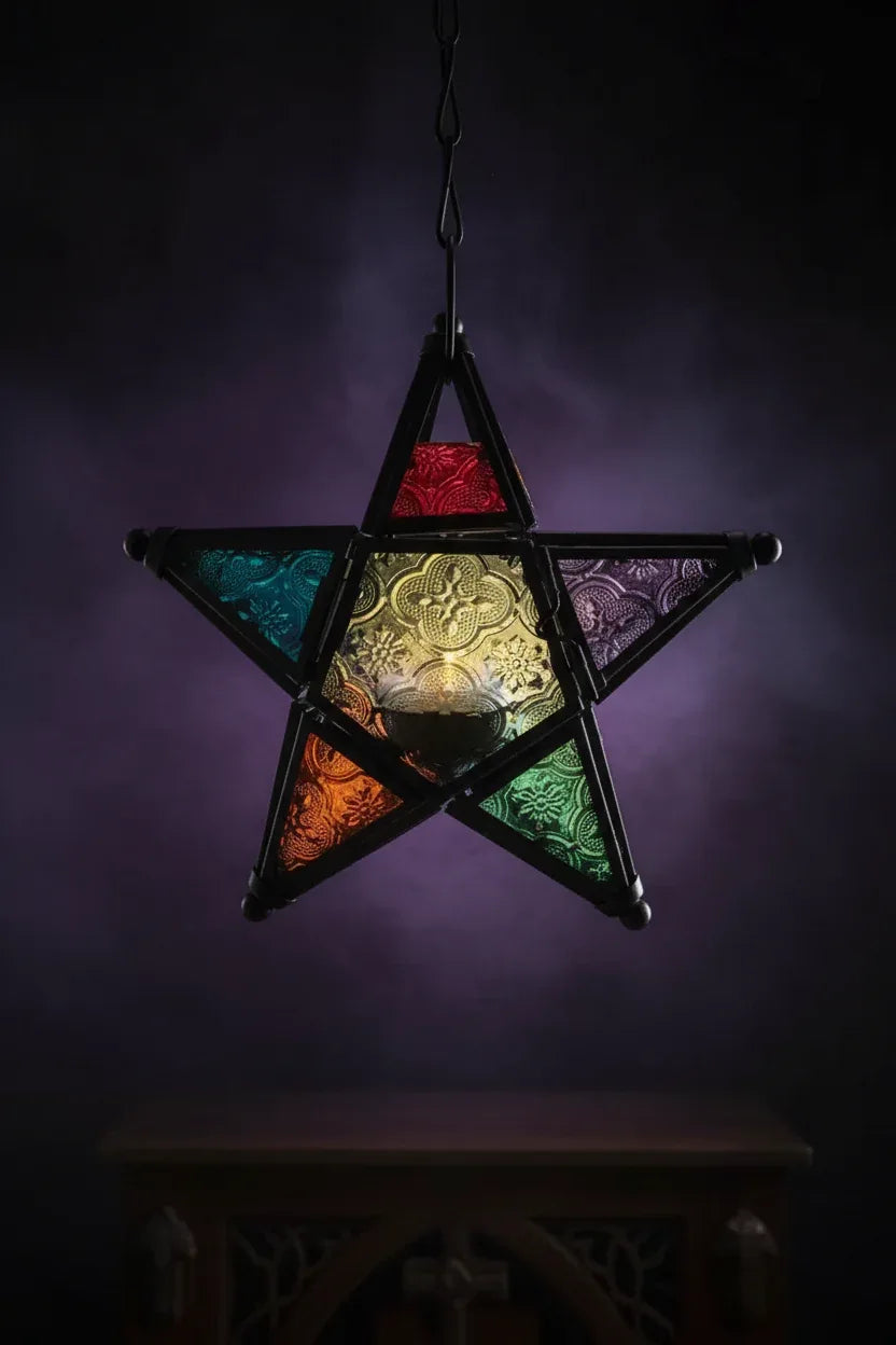 Hanging Star Lamp - Sorceress Sanctuary Red-Five color