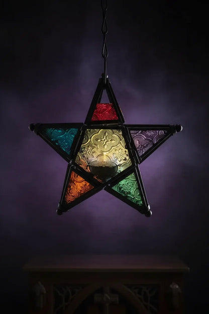 Hanging Star Lamp - Sorceress Sanctuary Red-Five color
