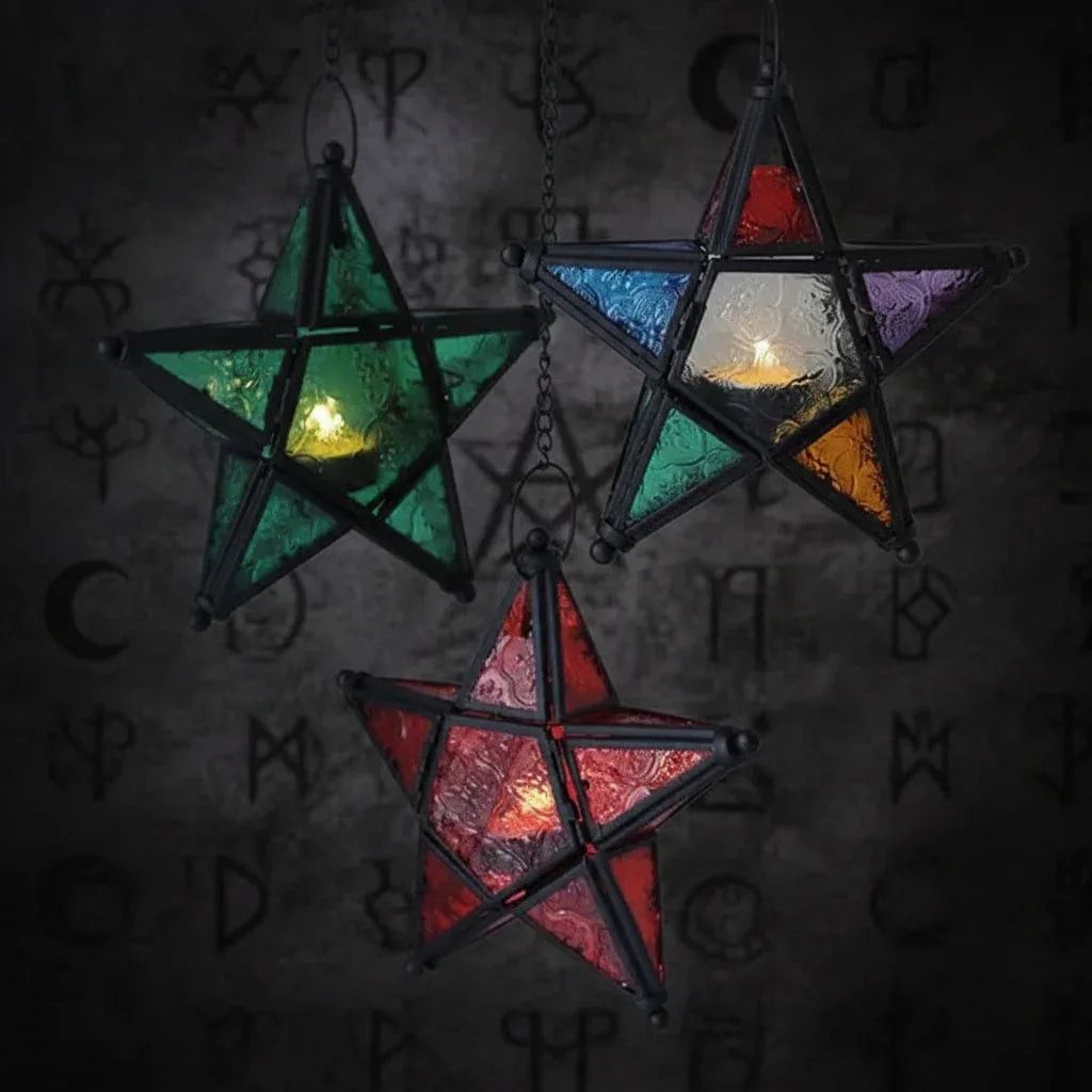 Hanging Star Lamp - Sorceress Sanctuary Red-Five color