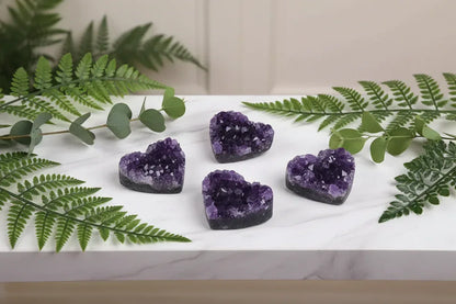 Heart Amethyst Cluster - Sorceress Sanctuary 4cm - 5cm-5cm - 6cm-6cm - 7cm