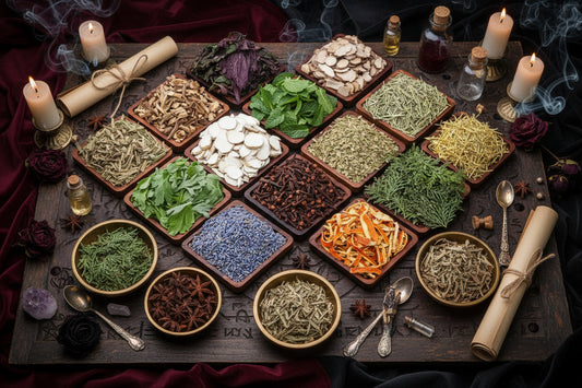 Herbal Sachets - Sorceress Sanctuary Wormwood 100g-Lavender 100g-Twelve Chinese herbal medicines 100g-Clove 100g-Mint 100g