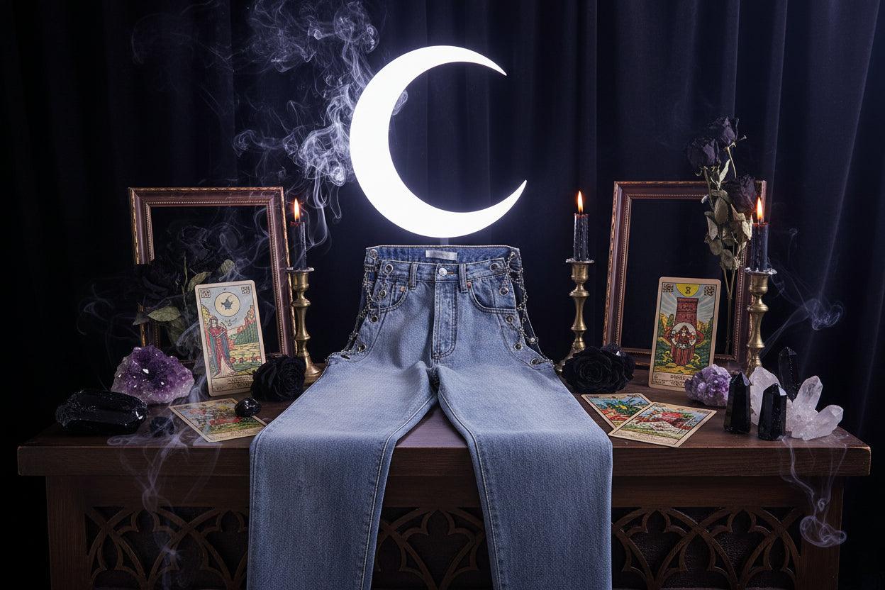 High Chain Jeans - Sorceress Sanctuary Blue / S-Blue / M-Blue / L